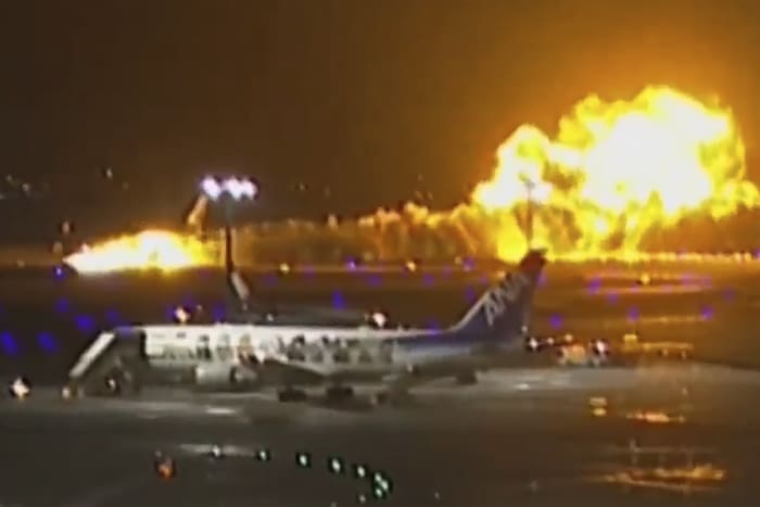 A timeline of key moments leading to Japan planes colliding. Human error is seen as a possible cause