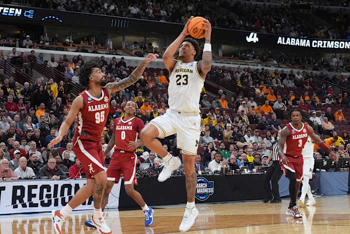 Michigan basketball advances to first Elite 8 since 2021 behind Lendeborg’s 23-point game vs. Alabama