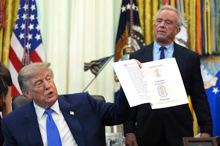 Trump signs order calling for spacing out childhood vaccines, against medical groups’ guidance