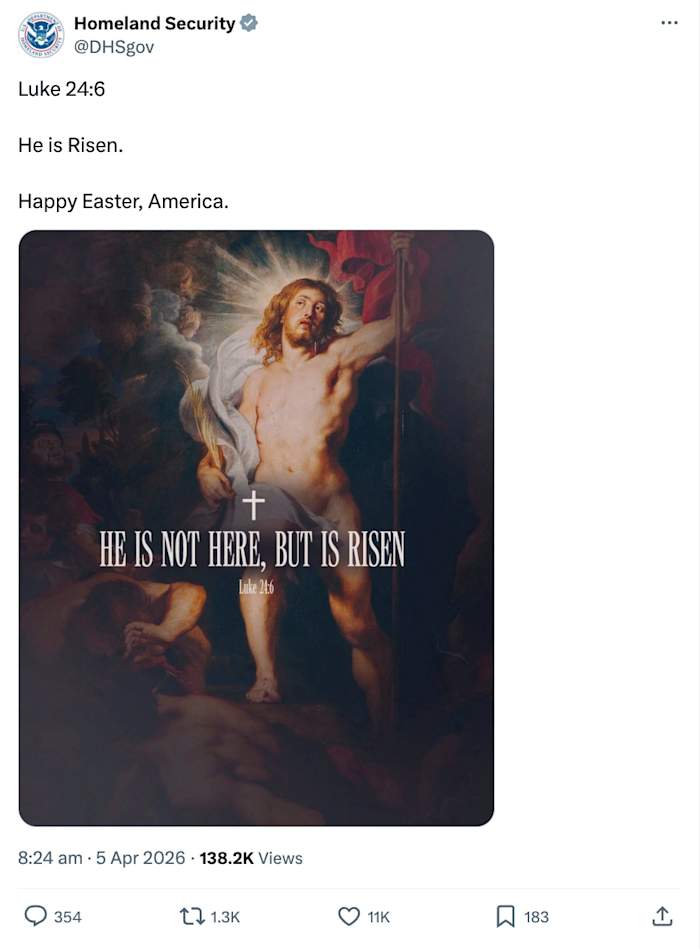 Trump administration agencies post Easter messages celebrating Christ’s resurrection