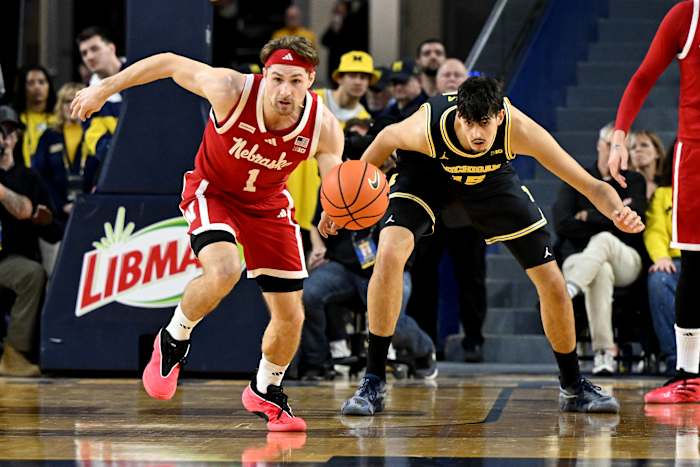 No. 5 Nebraska's run of 24 wins in a row is over. It was the nation's longest streak since 2014-15