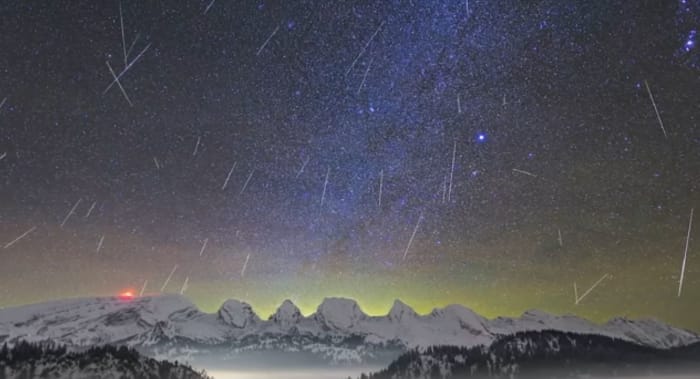 Thousands of meteors could dazzle the night sky Monday