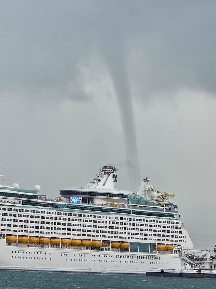 PHOTO: Waterspout forms near Port Canaveral