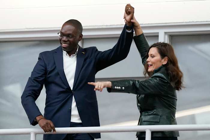 Gov. Whitmer, Garlin Gilchrist take on Ohio governor, Jim Tressel in Michigan-Ohio State wagers