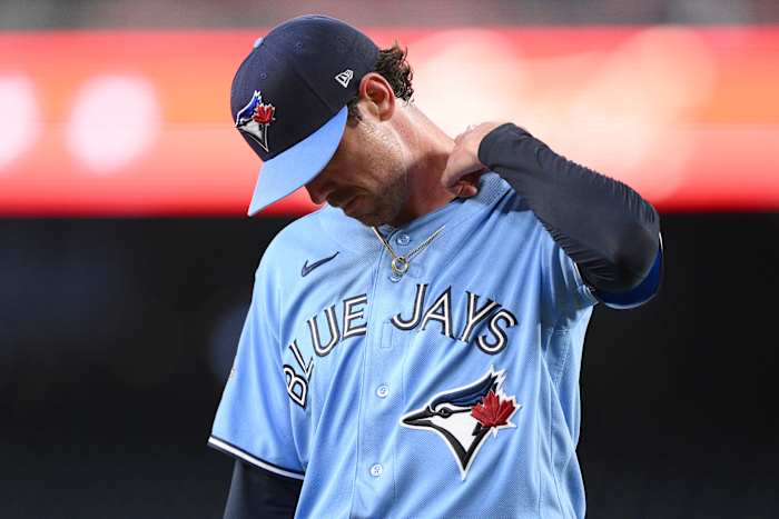 Image linked from the original feed: Blue Jays' Bieber struggles through 'worst' outing, walks 6 in two-thirds of an inning vs. Nats