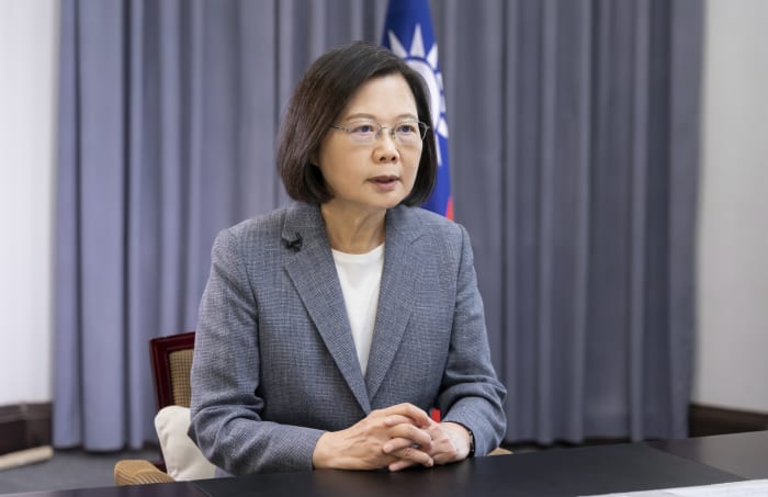 Taiwan's Tsai says China not being 'responsible' with drills