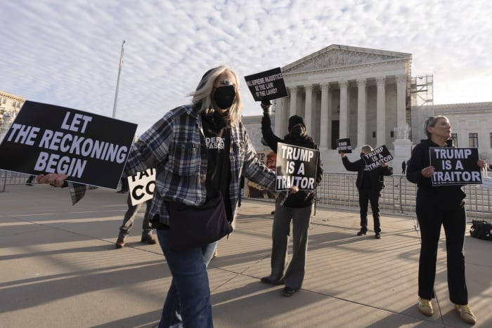 Supreme Court arguments begin in landmark case seeking to kick Trump off ballot over Capitol attack - Vimarsana News