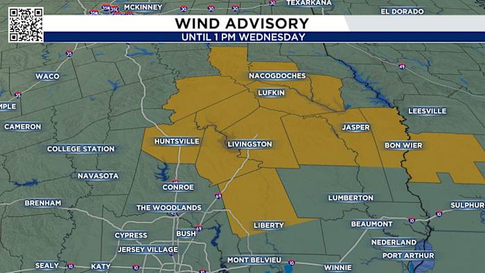 Gusty winds expected in counties NE of Houston as Tropical Storm Edouard moves inland