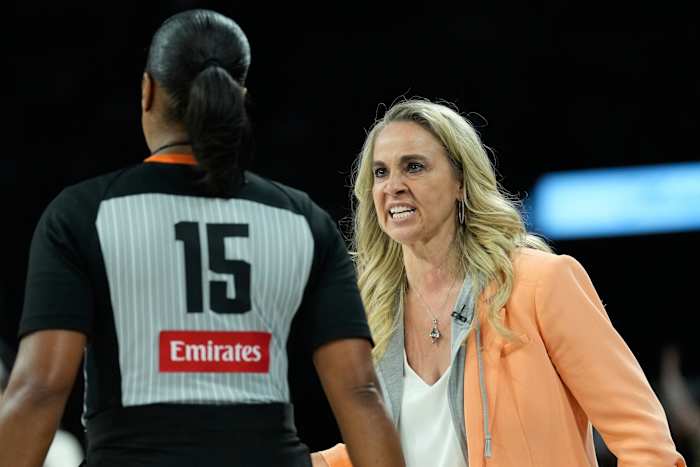 Aces coach Becky Hammon slams officiating after physical Game 2 win over  Fever