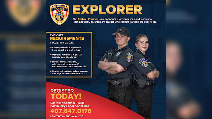 Kissimmee police Explorer Program offers teens a firsthand look at ...