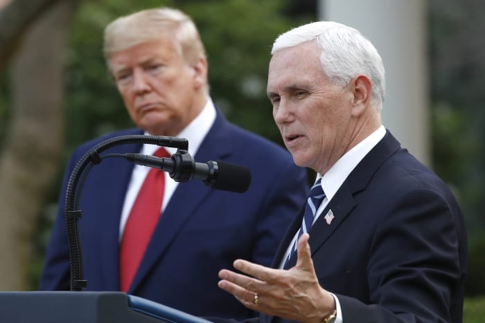 Former Vice President Mike Pence says he's not endorsing Trump