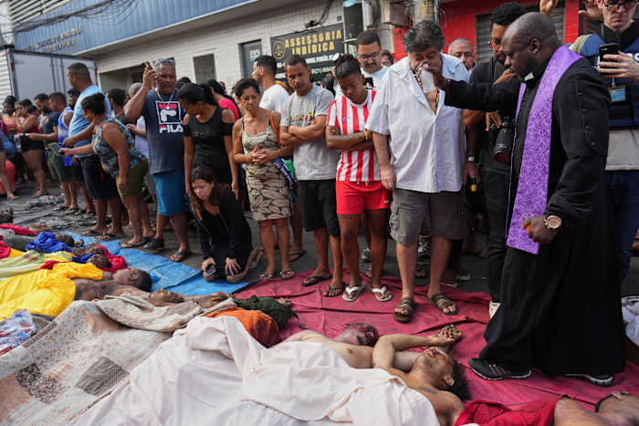 Death toll in police raid on drug gang in Rio rises 119, Brazilian police say