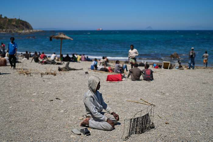 Image linked from the original feed: In Ceuta, some migrants cling to hopes of someday reaching mainland Spain