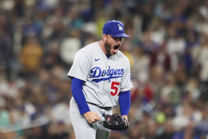 Dustin May no-hits Giants for 5 innings, Dodgers win 5-0