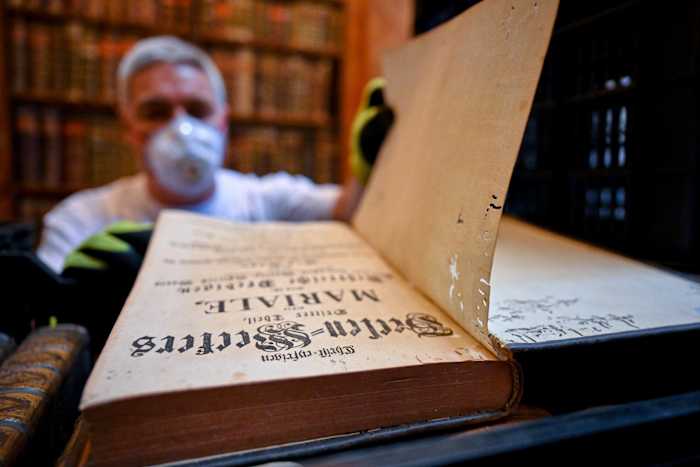 Historic Hungarian Abbey Battles Beetle Library Infestation