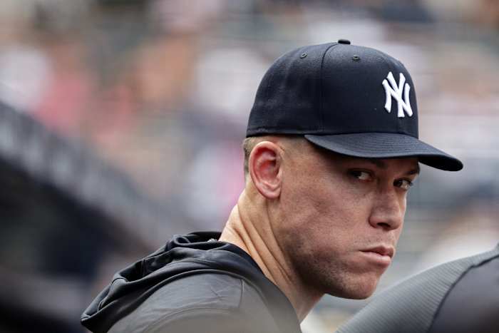Image linked from the original feed: Yankees star Aaron Judge cleared for light activity and says he will return from injury this season