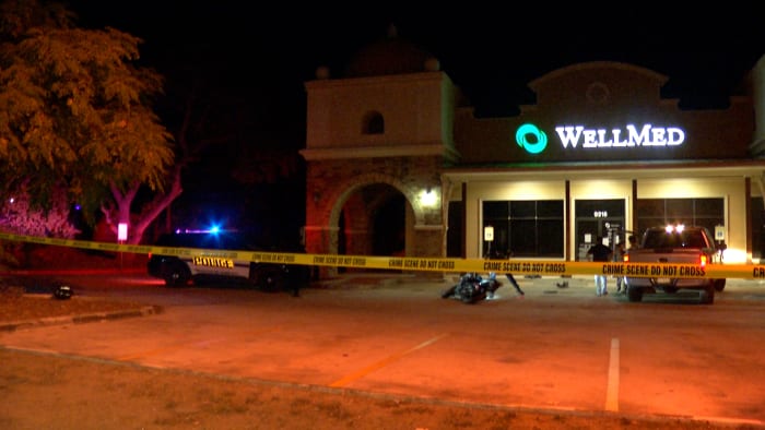 Man standing next to motorcycle in parking lot struck by truck in hitandrun police say