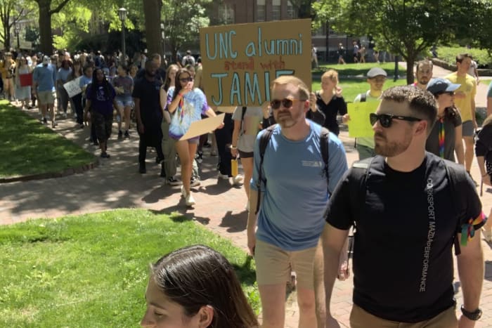 UNC students protest decision to ban 'Cop City' activist - Vimarsana News