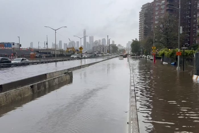 New York stunned and swamped by record-breaking rainfall as more downpours are expected
