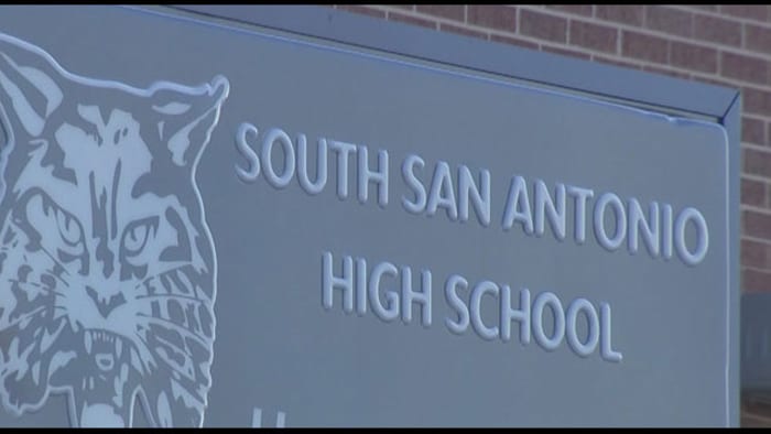 South San Antonio High School staff students evacuated due to grass fire South San Antonio High School staff students evacuated due to grass fire