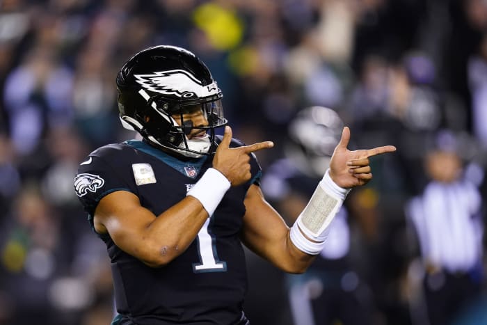 Hurts, Eagles Pound Giants Early, Coast To NFC Title Game