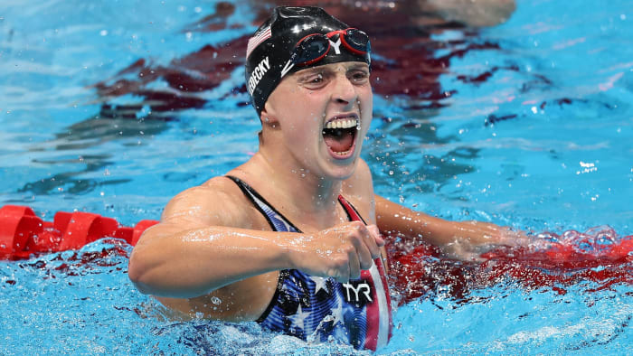 Even Olympic gold medalist Katie Ledecky was impressed by Trea