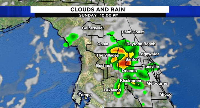 Storms develop, linger late in Central Florida