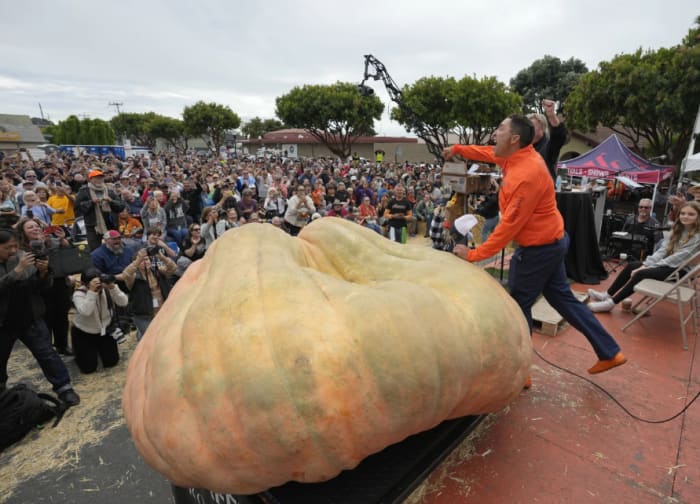 COMING UP: Pumpkin weighing 2,749 pounds breaks world record