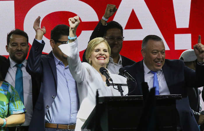 Preliminary, partial results put Costa Rican president's handpicked successor on verge of presidency