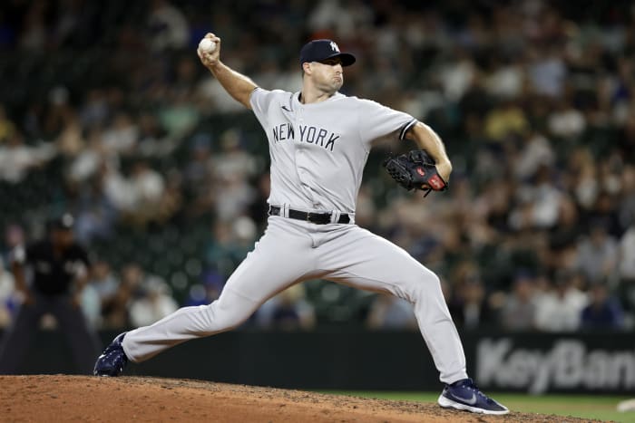 Yankees' Michael King bails out Aroldis Chapman for first career save