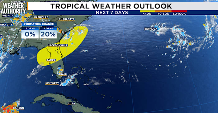 Tracking the Tropics: the National Hurricane Center continues to monitor two areas of weak development