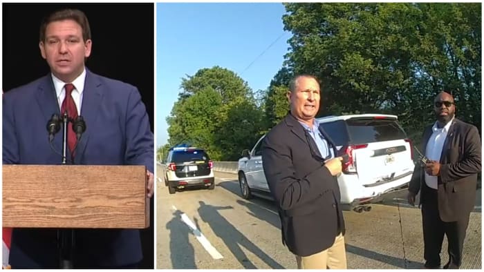 New video shows Florida Gov. Ron DeSantis SUV after Tennessee crash