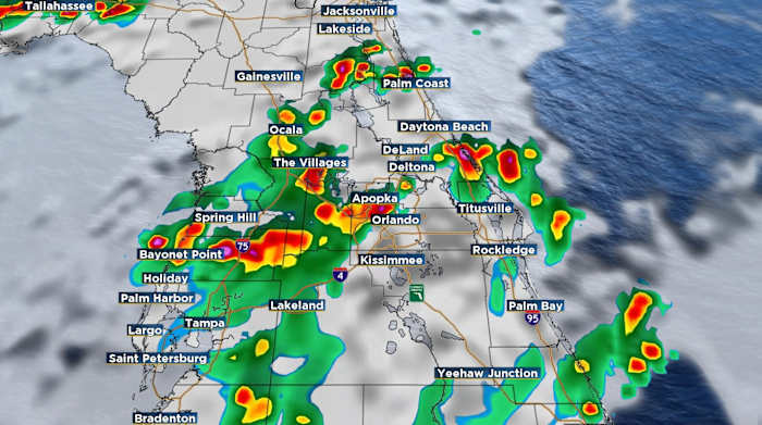 TIMELINE: Storm chances stay elevated in Central Florida Friday