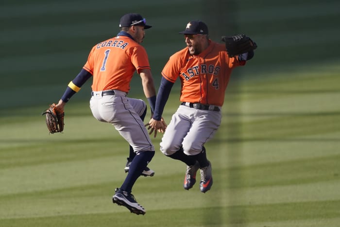 George Springer 2020 Postseason Game-Used Jersey