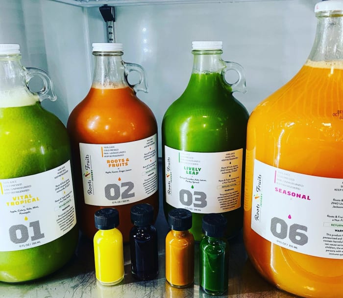 Jacksonville’s best juice bar Roots & Fruits Juicery