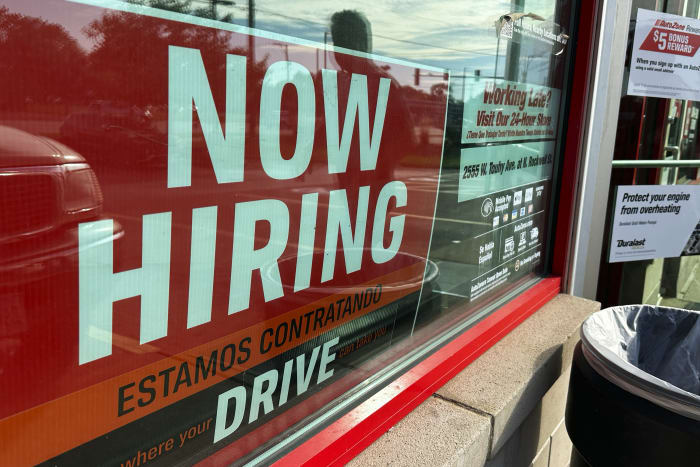 US applications for jobless benefits inch higher but remain at historically healthy levels