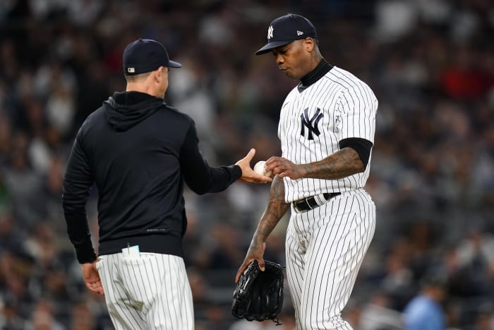 Yanks lefty Montgomery joins Cole on sideline with COVID-19