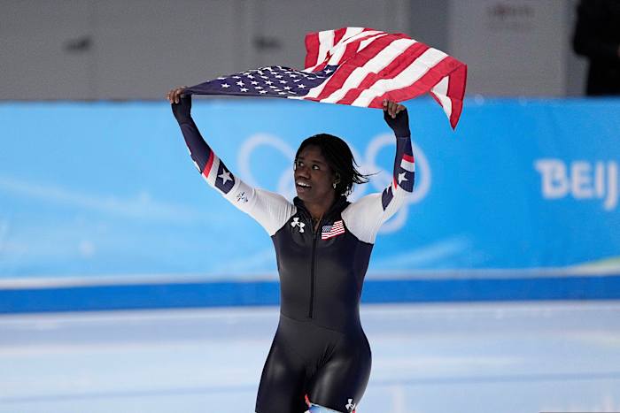 Speedskater Erin Jackson, bobsledder Frank Del Duca picked as US flagbearers for Winter Olympics