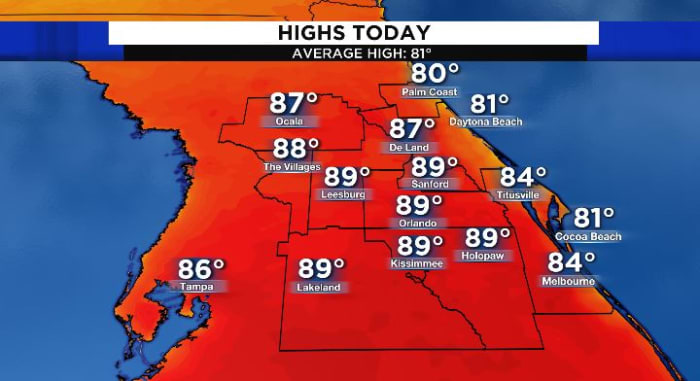 Hot end to the weekend in Central Florida even hotter during the week
