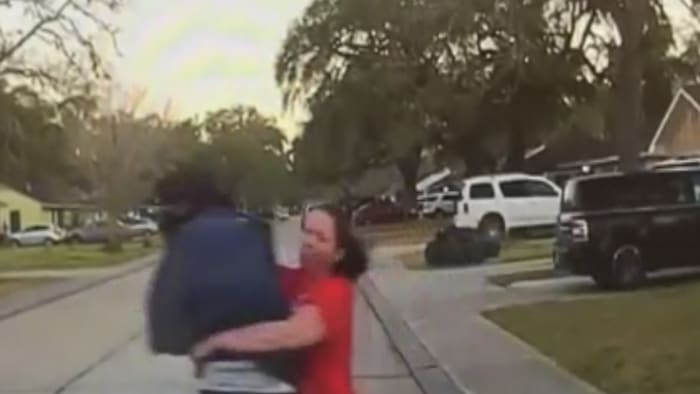 Police Dashcam Shows Texas Mom Tackling Man Accused Of Peeking In Daughters Bedroom