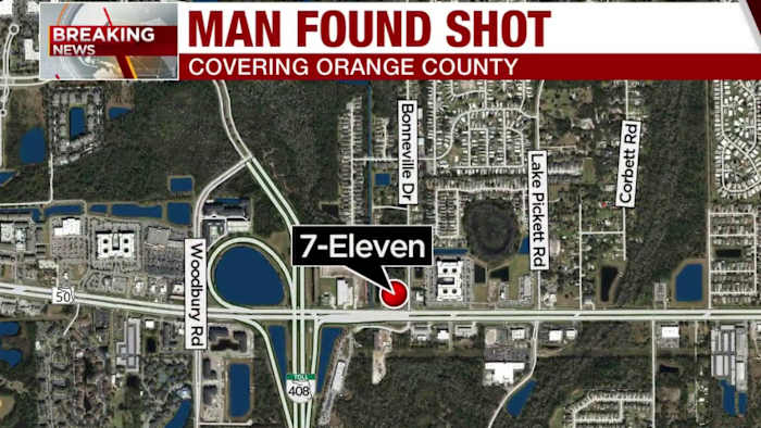 Man found shot at 7-Eleven in Orange County