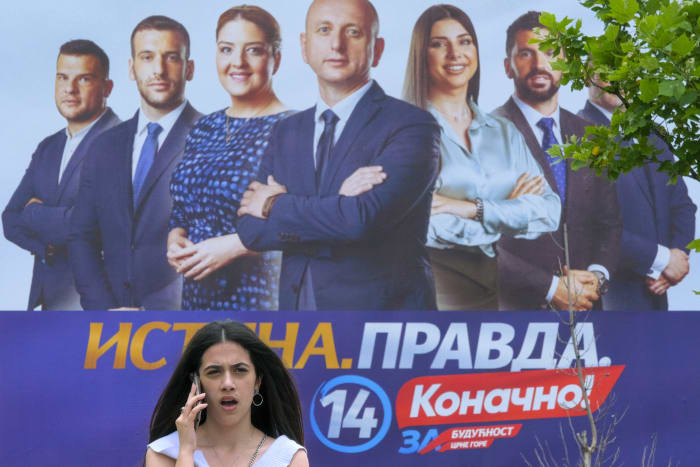 Montenegro holds snap parliamentary vote that could determine its EU path