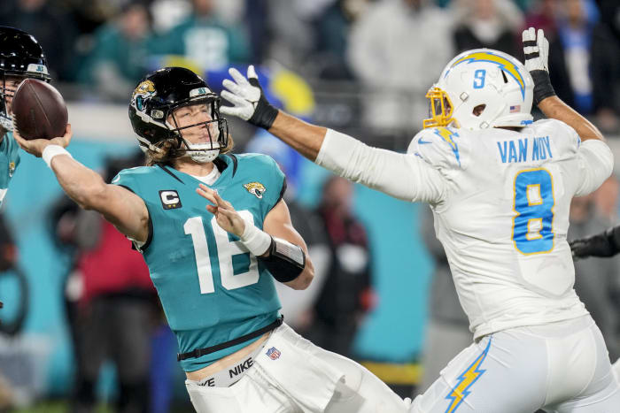 Comeback for the ages: Trevor Lawrence, Jaguars stun Chargers in playoffs