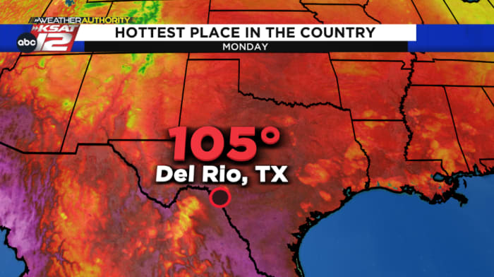 Del Rio was the hottest place in the ENTIRE country on Monday 🥵 - Vimarsana News
