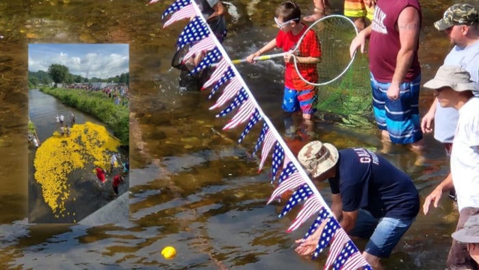 Thousands of rubber ducks race to the finish in Great Galax Duck Race 2023 - Vimarsana News