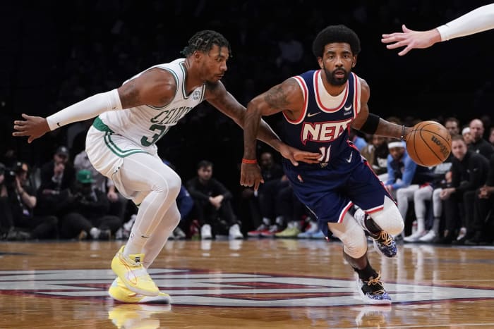 Kyrie Irving doesn't speak Tuesday amid social media post fallout