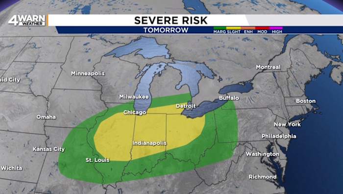 Risk of severe storms across SE Michigan on Thursday -- here’s what to know