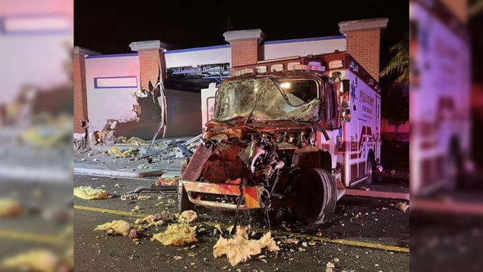 4 Polk County Fire Rescue members injured after ‘single-vehicle’ ambulance crash