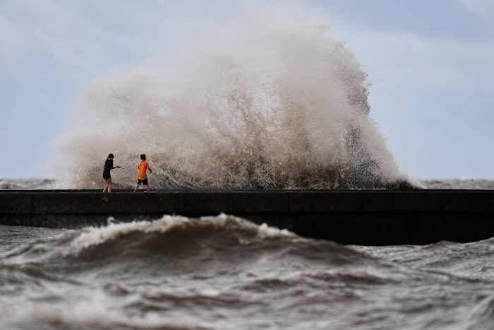 Image linked from the original feed: Tropical Storm Bertha makes landfall in Louisiana and moves toward Texas
