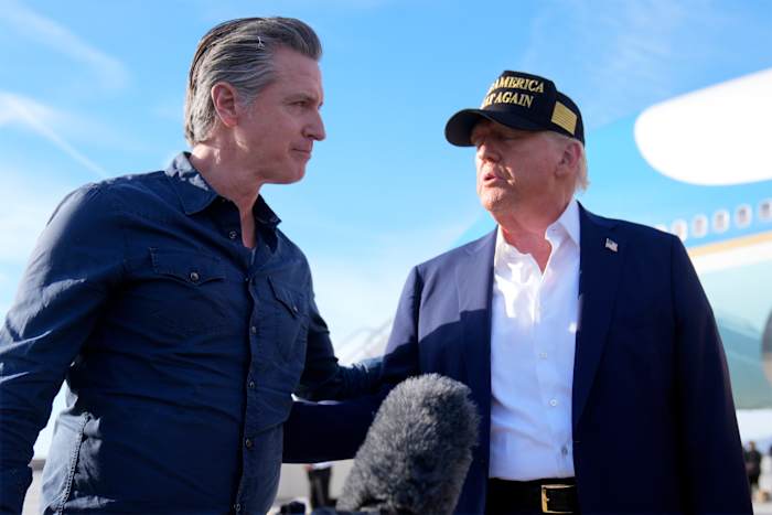 Standoff with troops in Los Angeles reignites old feud as Newsom resists  Trump's immigration raids